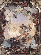 Giovanni Battista Tiepolo The Allegory of the Planets and Continents at New Residenz. oil painting on canvas